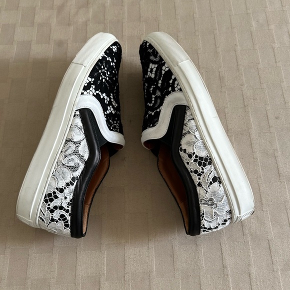 Givenchy Leather with Lace Overlay Slip On Sneakers - Picture 6 of 14